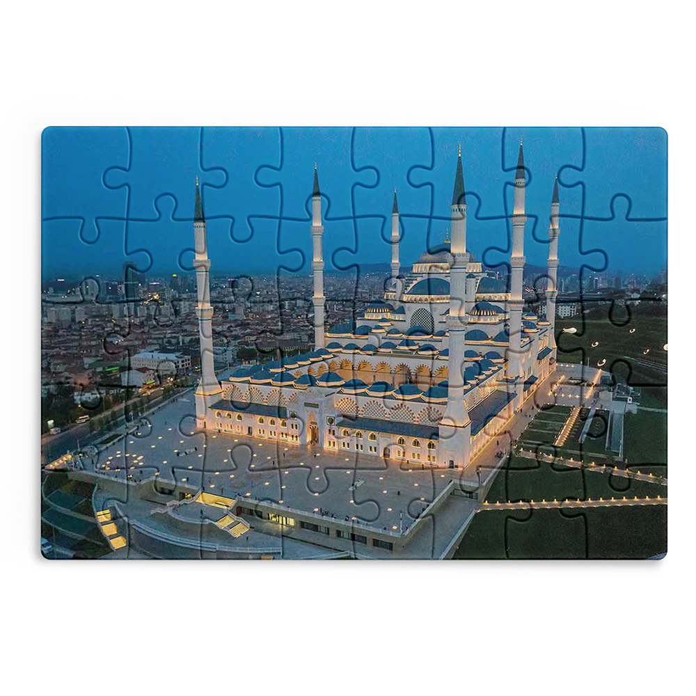 Ahşap Puzzle - Çamlıca Camii 30x21cm